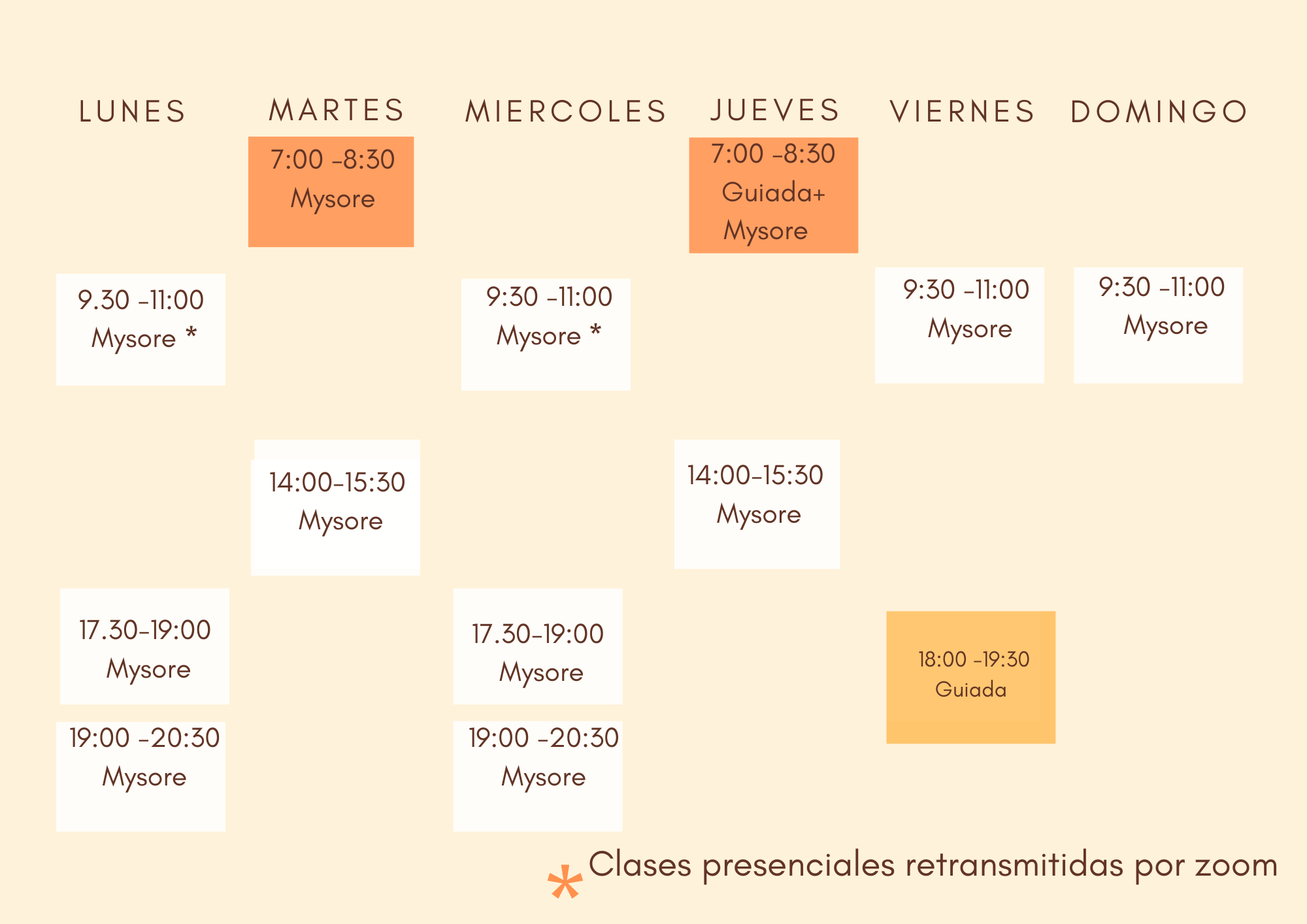 horario AYS